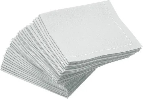 Miniatura 6 de Five Star Napkins Servilletas plegables de algodón para cóctel, bebidas, postres, bares, fiestas, eventos, vacaciones, bodas, fiestas, 8 x 8 Azul