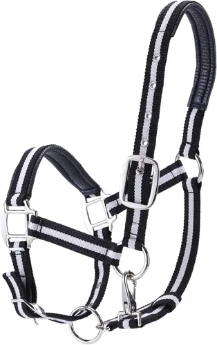 Cabestros ajustables para caballos, correas y accesorios de nailon resistente, acolchados con espuma antirozaduras acolchada en la corona y la nariz
