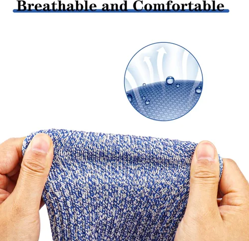 Miniatura 4 de 6 pares de mangas protectoras de brazo nivel 5 resistente a los cortes 12.2 in, unisex, antiabrasión, antiarañazos, antimordeduras, para brazos