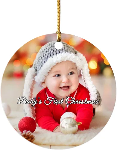 Miniatura 8 de Impreso en EE. UU. Adornos de Navidad personalizados con foto de perro, adorno de árbol de Navidad con nombre y foto de cachorro personalizados