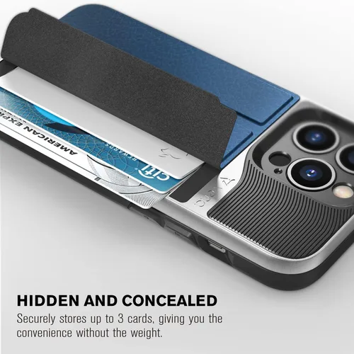 Miniatura 3 de VENA Funda tipo cartera compatible con Apple iPhone 13 Pro (15.49 cm), vCommute (protección contra caídas de grado militar) Funda de cuero con tapa