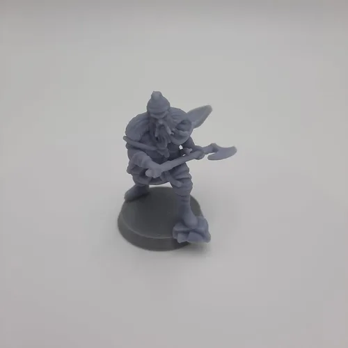 Miniatura 7 de Guerrero vikingo - RPG - Calabozos y Dragones - DND - Pathfinder - Destino de las norias - Figurita en miniatura (gris/sin pintar) (Bjorn)