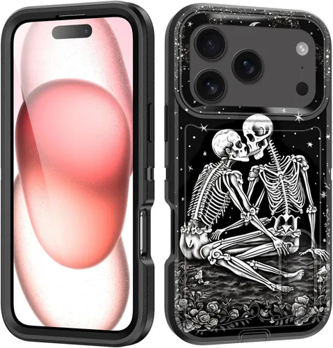 Miniatura 46 de Funda para iPhone Air con soporte integrado, a prueba de golpes, polvo y caídas, 3 capas, grado militar, funda protectora para iPhone Air de 6.5
