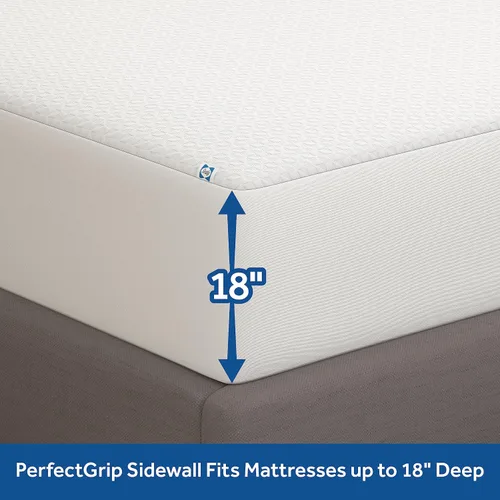 Miniatura 5 de Sealy Protección completa, impermeable, protección contra las manchas, parte superior suave y cómoda, paredes laterales elásticas PerfectGrip