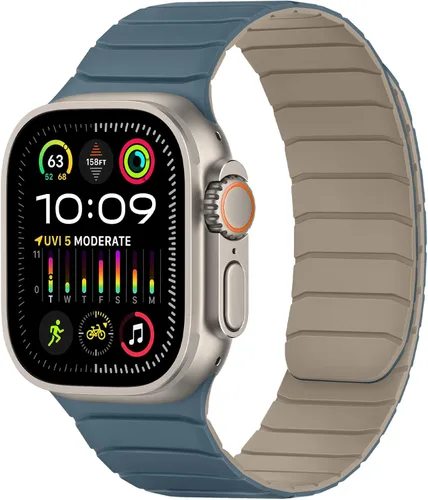 Miniatura 23 de Tasikar Bandas Magnéticas Compatibles con Apple Watch 42mm (Serie 11/Serie 10) 41mm 40mm 38mm, Correa de Reemplazo de Silicona Suave para iWatch SE