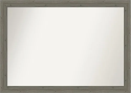 Miniatura 65 de Amanti Art Espejo de pared personalizado no biselado (24.5 x 24.5 pulgadas), marco gris marrón alta, varios tamaños personalizados, espejo de baño