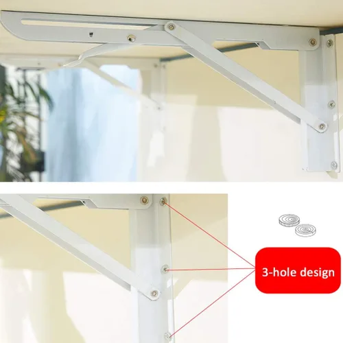 Miniatura 3 de Mesa plegable resistente montada en la pared, escritorio para niños, escritorio de computadora, mesa de comedor, mesas de bar, estantería, banco