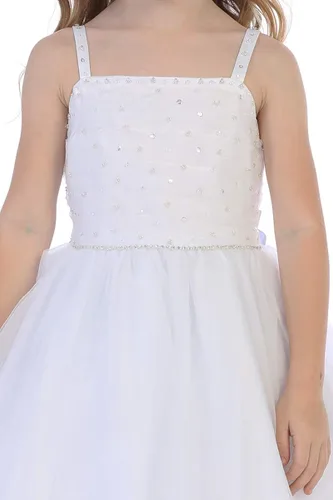 Miniatura 3 de Vestidos de Primera Comunión para Niñas 7-16 Vestido de Santa Comunión Blanco Vestidos de Primera Comunión para Niñas