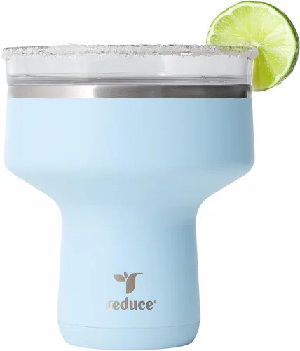 Miniatura 23 de Reduce Saltini - Vaso de cóctel de 16 onzas, vaso aislado de margarita con tapa, mantiene las bebidas frías durante 10 horas, alternativa al vaso