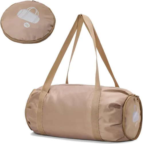 Pequeña bolsa de gimnasio, bolsa deportiva impermeable para mujeres, mini bolsa de lona portátil para hombres, bolsa de entrenamiento plegable para