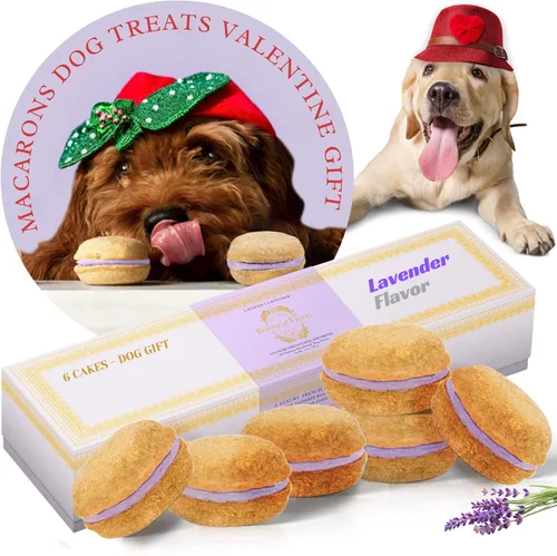 Miniatura 9 de Bonne et Filou Golosinas para perros, pasteles de mantequilla de maní, regalo de cumpleaños para perros de raza mediana a grande – Pasteles