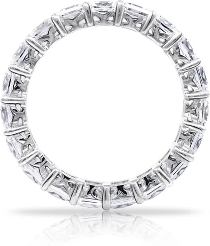 Miniatura 2 de Tienda Essentials Anillo de plata de ley con corte princesa hecho con circonita cúbica Infinite Elements (anteriormente colección Tienda)