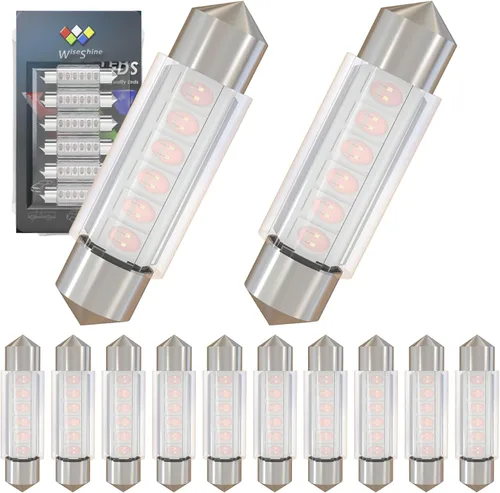 Miniatura 10 de Bombilla LED Festoon C5W de 38mm 39mm DE3425 DE3423 Bombillas LED Ámbar Amarillo Festoon 6418 6411 6423 Bombilla LED DC 12V para Luces Interiores
