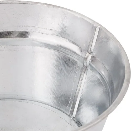 Miniatura 4 de American Metalcraft MTUB63 Tina galvanizada natural con mango lateral - 27 oz, 6 pulgadas