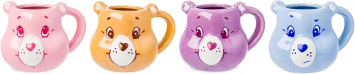 Miniatura 15 de Silver Buffalo Sanrio Hello Kitty Conjunto de 3 tazas de cerámica esculpidas en 3D con arcos de diferentes colores, con asas, perfectas como set