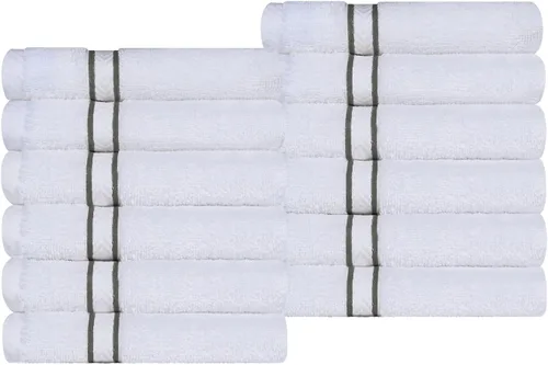Miniatura 35 de Juego de toallas de baño de algodón turco ultra suave de Superior, juego de 2 piezas, toallas para la ducha, baño, artículos esenciales para el Latte