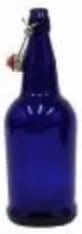 Miniatura 2 de FastRack Botellas con tapa abatible de 33 onzas, paquete de 12, botellas de vidrio con tapa abatible ámbar para elaboración casera, bebidas