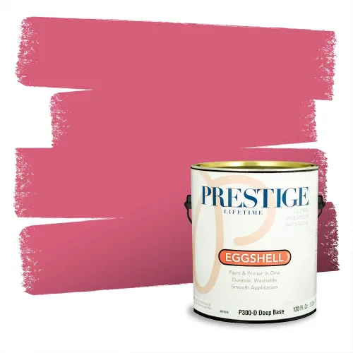 Miniatura 66 de Prestige Paints Pintura exterior e imprimación en uno, 1 galón, plano, coincidencia comparable de Valspar* Amber Rose*