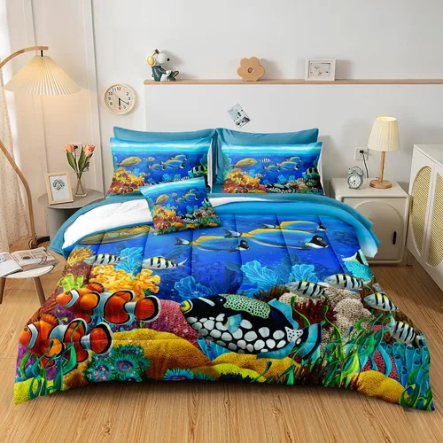 Miniatura 16 de Bedding_Dreamer Black and Gold Queen Bed in a Bag Sun and Moon Bedding Set Mysterious Space Home Decor Galaxy Down Comforter Black Sheet Sets 8 Pcs
