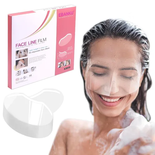 Miniatura 10 de EBANKU Protector Facial y para Ojos, 50 Piezas de Visera de Ducha de Plástico, Protector de Ojos para Maquillaje y Cejas para Adultos