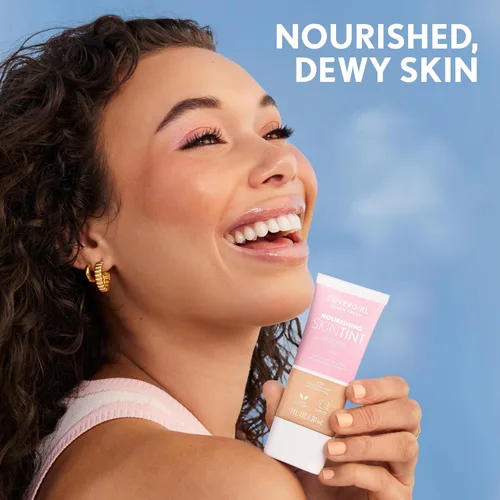 Miniatura 6 de COVERGIRL Clean Fresh Tinte para piel nutritivo, 550 Claro/Medio, base líquida, acabado húmedo, infundido con coco y aloe, fórmula vegana 550
