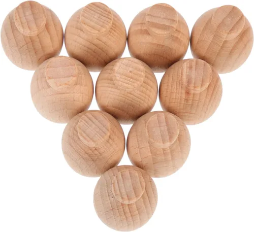 Miniatura 7 de MAGICLULU 10 piezas de madera de la clavija de las muñecas decorativas de madera de la clavija de las figuras para la pintura