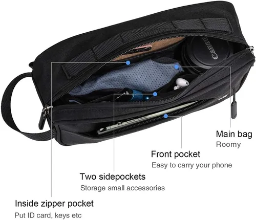 Miniatura 3 de Rhinowalk Bolsa de manillar de bicicleta, multifuncional impermeable para bicicleta de montaña, bolsa frontal para bicicleta de carretera, cesta