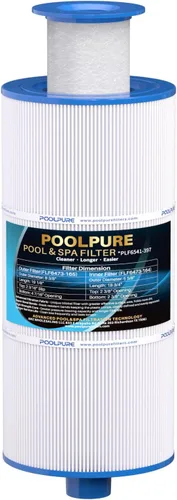 POOLPURE 6541-397 Cartucho de filtro de spa compatible con filtro Sundance Spa Serie 880, 2009-2023, Sundance 6541-397 (con filtro exterior 6473-165
