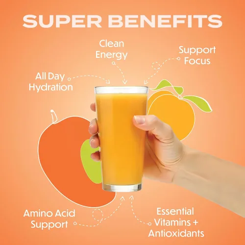 Miniatura 6 de Forgge Energy Booster Super Drink - Cafeína limpia + vitaminas B12, B6, C y D, bebida energética en polvo sin azúcar con electrolitos, aminoácidos