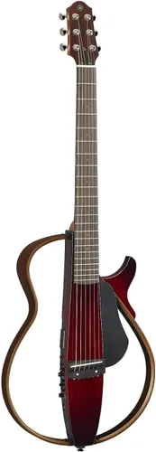 Miniatura 4 de Yamaha SLG200N TBS - Guitarra silenciosa de cuerda de nailon con bolsa de concierto dura, Tabaco Sunburst Resplandor solar del tabaco