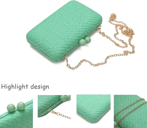 Miniatura 4 de CARIEDO Bolso de noche con diamantes de imitación para mujer, bolso de mano de cristal para boda, baile de graduación, salida nocturna y fiesta