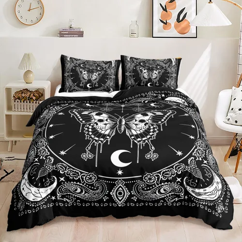 Miniatura 19 de HOSIMA Axolotl - Juego de ropa de cama Kawaii para decoración de dormitorio de niños, juego de funda de edredón de 3 piezas, 1 funda de edredón