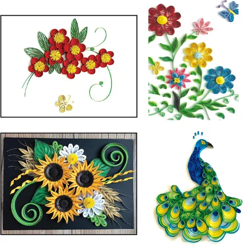Miniatura 3 de Konsait Paquete de 20 accesorios de papel para plumas, suministros de relleno para adultos, manualidades de dibujo de bricolaje