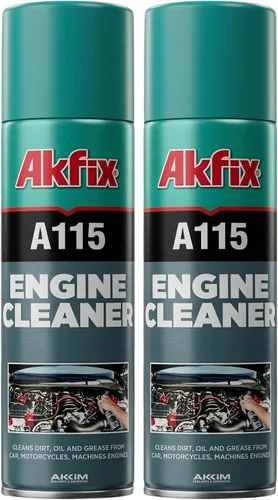 Akfix Limpiador y desengrasante de motor A115, limpiador rápido y brillante para automóvil, motocicleta, automoción y motor de máquina, removedor de