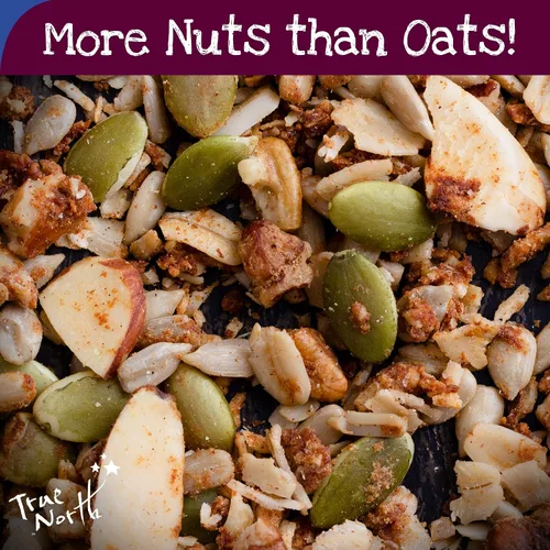 Miniatura 8 de True North Granola - Granola baja en azúcar, primera cita, nuez de arce, rica en proteínas, sin gluten, vegano, sin OMG, bolsa a granel, 12 onzas