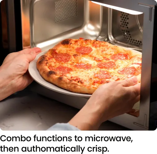 Miniatura 11 de Horno de microondas de mostrador Chefman 0.9 pies cúbicos. Microondas digital de acero inoxidable de 900 vatios con 6 ajustes preestablecidos, modo