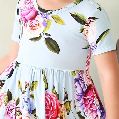 Miniatura 61 de Posh Peanut - Vestidos para niñas – Vestido suave para niña hecho con viscosa de bambú – Vestidos de otoño, primavera y verano para niñas
