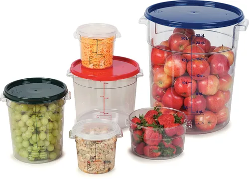 Miniatura 8 de Carlisle FoodService Products Storplus Recipiente redondo de almacenamiento de alimentos con diseño apilable para catering, buffets, restaurantes