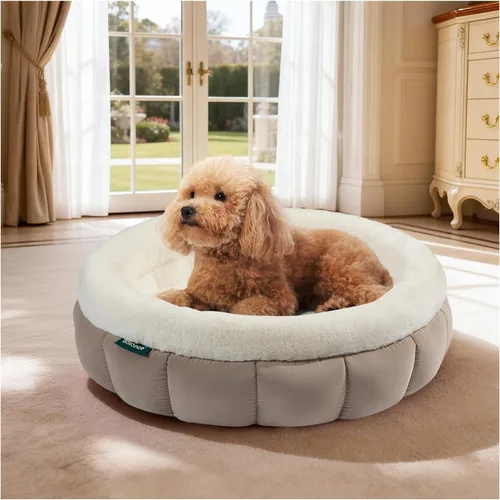 Miniatura 18 de BALANCE Camas para gatos de interior, cama redonda lavable para gatos, bonita cama para gatitos con parte inferior antideslizante para gatitos