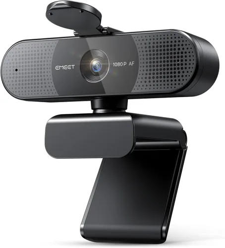 Miniatura 14 de Cámara web EMEET C960 con trípode, cámara web 1080P con micrófono, trípode mini de altura ajustable, cámara web C960 con cubierta de privacidad
