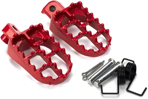Miniatura 11 de XINGWU Reposapiés negro para motocross, pedales de aluminio para XR50R PW50 CRF70 TW200 KLX110 CRF50 50cc 70cc 90cc 110cc 125cc TaoTao pieza