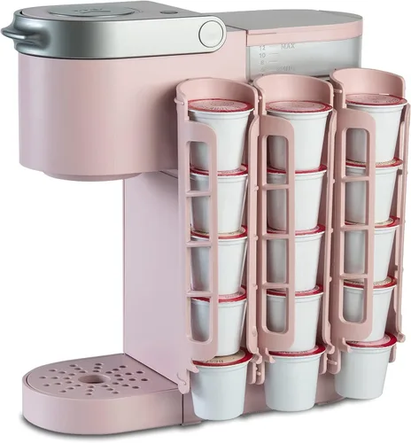 Miniatura 10 de STORAGENIE Soporte para cápsulas de café de montaje lateral, dispensador de cápsulas K Cup compatible con cafeteras Keurig, perfecto para Gris claro