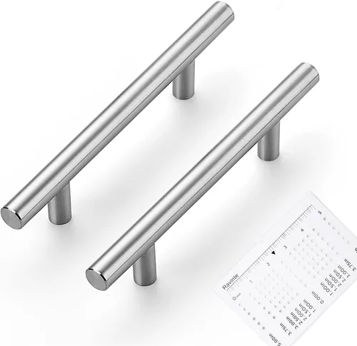 Miniatura 13 de Ravinte Paquete de 10 tiradores de gabinete de 2 pulgadas de acero inoxidable en níquel cepillado para armario de cocina y cajones, manijas de 2