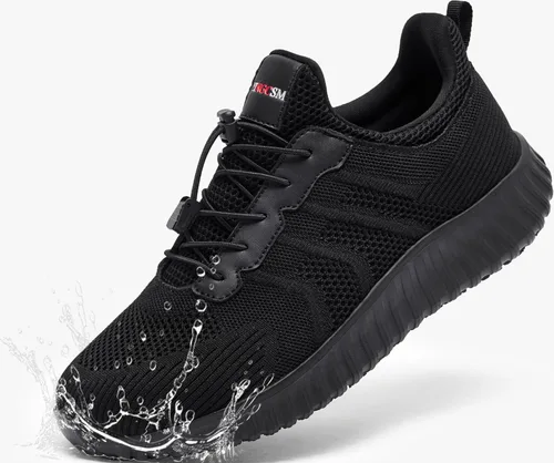 Miniatura 2 de Zapatos de trabajo antideslizantes para hombre, resistentes al agua, sin cordones, ligeros y duraderos, perfectos para servicio de alimentos, cocina