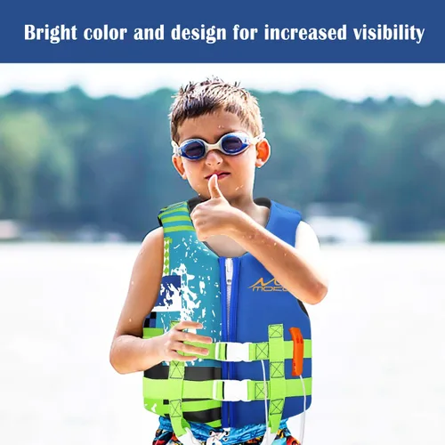 Miniatura 7 de MoKo Swimming Vest for Kids 20-30-50-77 lbs, Children Swim Vests Water Activity Equipment Cute Pattern Watersports Swimming Device for Toddlers Boys