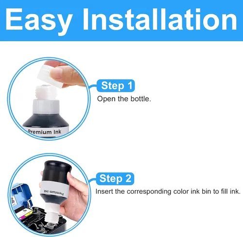 Miniatura 3 de LCL GI-20 GI20 - Botellas de tinta de repuesto para botellas de repuesto de tinta Canon 20 GI20 GI-20 compatibles con impresora Canon PIXMA G5020