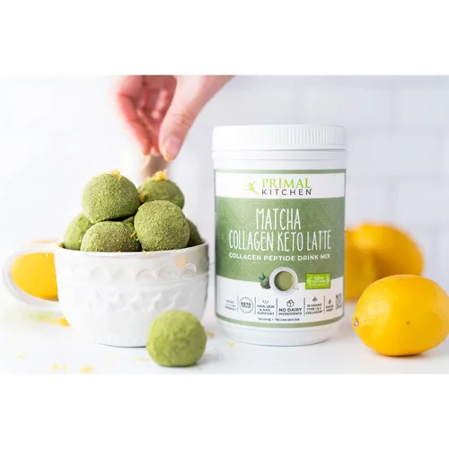 Miniatura 4 de Primal Kitchen Matcha Colágeno Keto Latte en Polvo, Péptidos de Colágeno Sin Azúcar, 9.33 Onzas