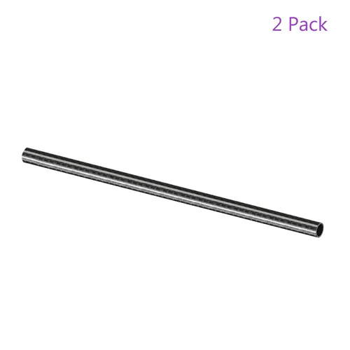 Miniatura 5 de DMiotech Paquete de 2 tubos redondos de fibra de carbono de 0.394 in x 0.315 in x 19.685 in, tubo de carbono envuelto en rollo 3K para RC