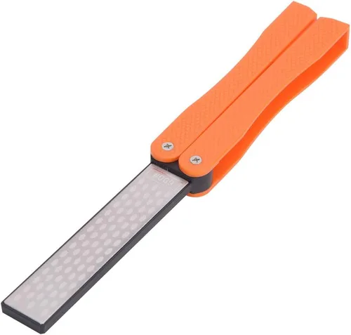 Miniatura 6 de Piedra de afilar plegable de doble cara, afilador de cuchillos de cocina portátil para exteriores, kit de cuchillos de afilado de piedra