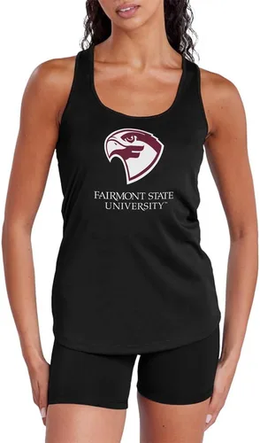 Miniatura 334 de Camiseta deportiva sin mangas oficial de NCAA Collegiate para mujer, con espalda cruzada, colección con logotipo primario